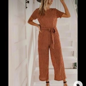 Roolee Cute Modest Striped Jumpsuit - Romper